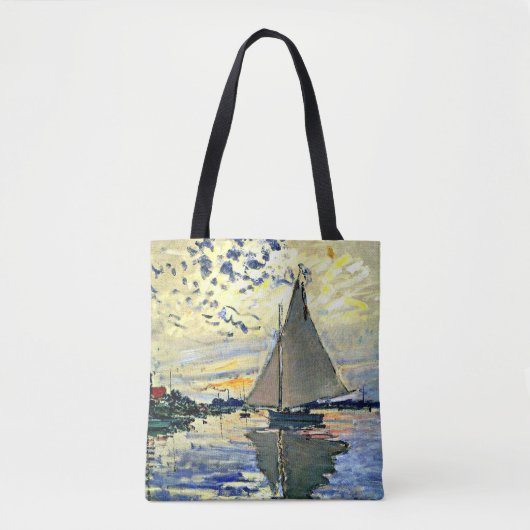 Monet - Sailboat at le Petit Gennevilliers Tasche (Vorderseite)