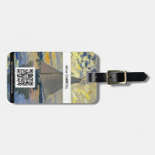 Monet - Sailboat bei Petit-Gennevilliers - QR-Code Gepäckanhänger (Vorderseite horizontal)