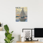 Monet Sailboat Französisch Impressionist Poster (Heimbüro)
