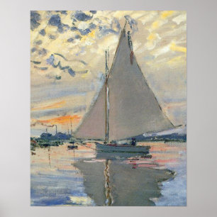 Monet Sailboat Französisch Impressionist Poster
