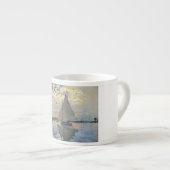 Monet Sailboat Französische Impressionismus Klassi Espressotasse (Vorderseite Rechts)