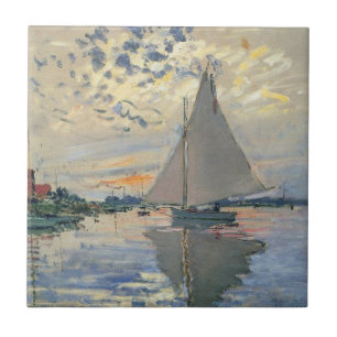 Monet Sailboat Französische Impressionismus Klassi Fliese