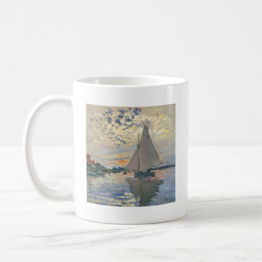 Monet Sailboat Französische Impressionismus Klassi Kaffeetasse (Links)