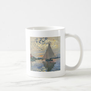 Monet Sailboat Französische Impressionismus Klassi Kaffeetasse