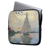 Monet Sailboat Französische Impressionismus Klassi Laptopschutzhülle (Vorderseite Links)