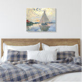 Monet Sailboat Französische Impressionismus Klassi Leinwanddruck (Insitu (Schlafzimmer))