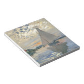 Monet Sailboat Französische Impressionismus Klassi Notizblock (angewinkelt)