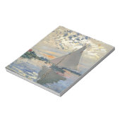 Monet Sailboat Französische Impressionismus Klassi Notizblock (Rotiert)