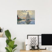 Monet Sailboat Französische Impressionismus Klassi Poster (Heimbüro)
