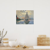 Monet Sailboat Französische Impressionismus Klassi Poster (Küche)