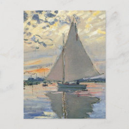 Monet Sailboat Französische Impressionismus Klassi Postkarte