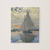 Monet Sailboat Französische Impressionismus Klassi Puzzle (Vertikal)
