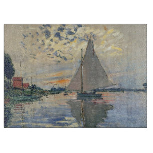Monet Sailboat Französische Impressionismus Klassi Schneidebrett