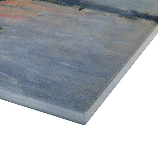 Monet Sailboat Französische Impressionismus Klassi Schneidebrett (Ecke)