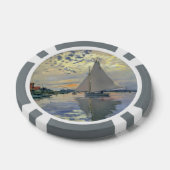 Monet Sailboat French Impressionism Classic Art Pokerchips (Einzeln)