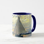 Monet - Sailboat in der Tasse Le Petit-Gennevillie<br><div class="desc">Claude Monets berühmtes Gemälde,  Sailboat in Le Petit-Gennevilliers.</div>