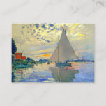 Monet Sailboat in Le Petit-Gennevilliers Begleitkarte<br><div class="desc">Eintrittskarten mit Claude Monets Ölgemälde Sailboat in Le Petit-Gennevilliers (1874). Ein ruhiges Segelboot segelt in Paris,  Frankreich. Ideal für Liebhaber des Impressionismus und französischer Kunstsammler!</div>