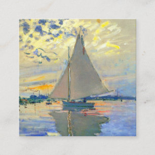 Monet Sailboat in Le Petit-Gennevilliers Begleitkarte
