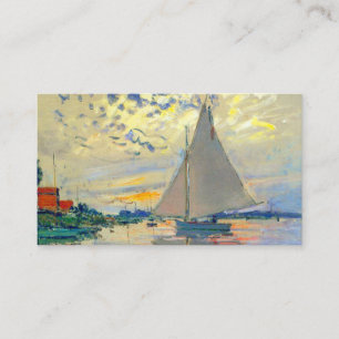Monet Sailboat in Le Petit-Gennevilliers Begleitkarte