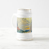 Monet Sailboat in Le Petit-Gennevilliers Bierglas (Vorderseite Links)