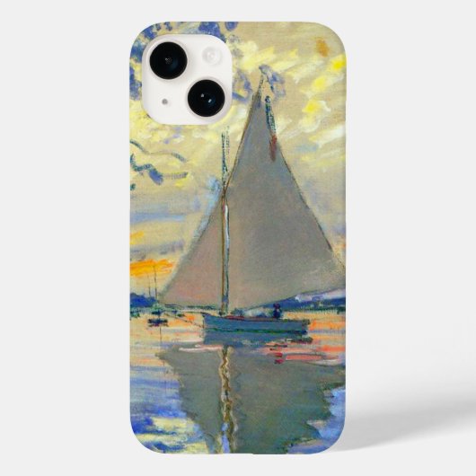 Monet Sailboat in Le Petit-Gennevilliers Case-Mate iPhone Hülle (Rückseite)