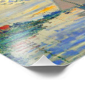 Monet Sailboat in Le Petit-Gennevilliers Fotodruck (Ecke)