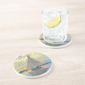 Monet Sailboat in Le Petit-Gennevilliers Getränkeuntersetzer (Seite)