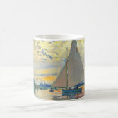 Monet Sailboat in Le Petit-Gennevilliers Kaffeetasse (Mittel)