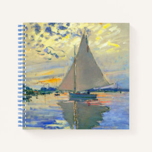 Monet Sailboat in Le Petit-Gennevilliers Notizblock