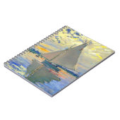 Monet Sailboat in Le Petit-Gennevilliers Notizblock (Linke Seite)