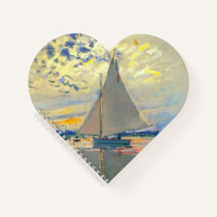 Monet Sailboat in Le Petit-Gennevilliers Notizblock