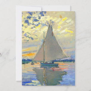 Monet Sailboat in Le Petit-Gennevilliers Save The Date