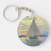 Monet Sailboat in Le Petit-Gennevilliers Schlüsselanhänger (Vorderseite)