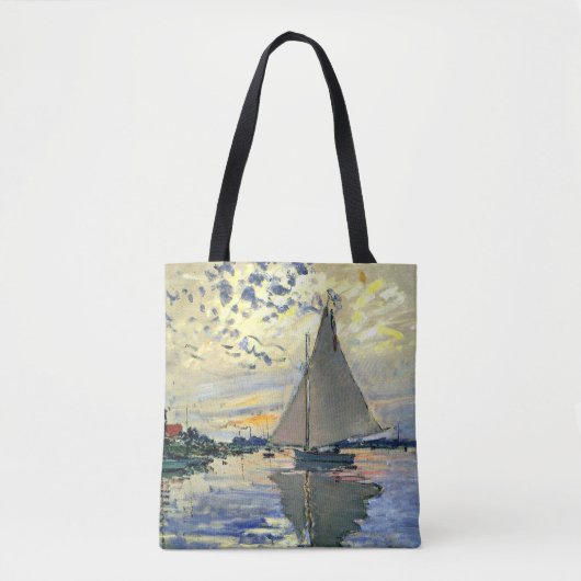 Monet - Sailboat in Le Petit-Gennevilliers, Tasche (Vorderseite)