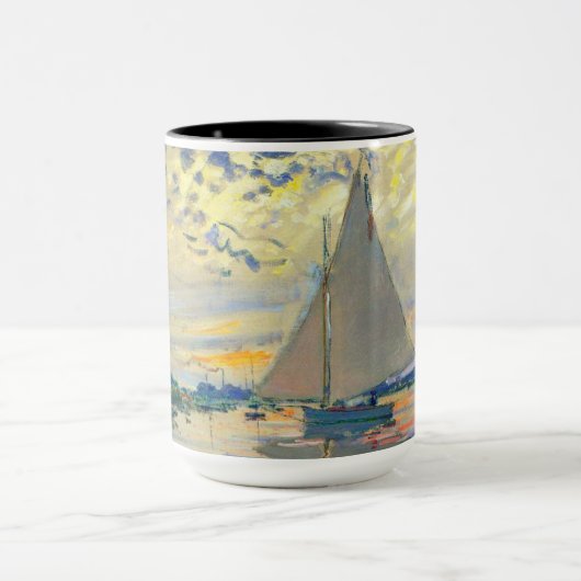 Monet Sailboat in Le Petit-Gennevilliers Tasse (Zentrum)