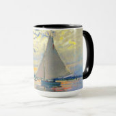 Monet Sailboat in Le Petit-Gennevilliers Tasse (VorderseiteRechts)