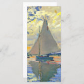 Monet Sailboat, Le Petit-Gennevilliers-Card (Vorne/Hinten)