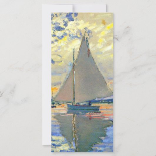 Monet Sailboat, Le Petit-Gennevilliers-Card (Vorderseite)