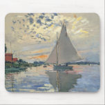 Monet Sailboat Mousepad<br><div class="desc">Ein impressionistisches Gemälde des berühmten Künstlers Claude Monet,  gemalt 1874.</div>