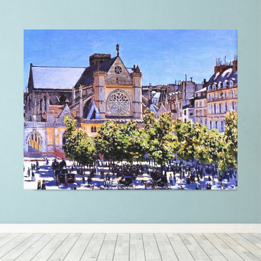 Monet - Saint Germain l'Auxerrois Leinwanddruck (Insitu (Holzboden))