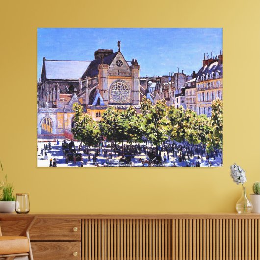 Monet - Saint Germain l'Auxerrois Leinwanddruck (Insitu (Wohnzimmer))