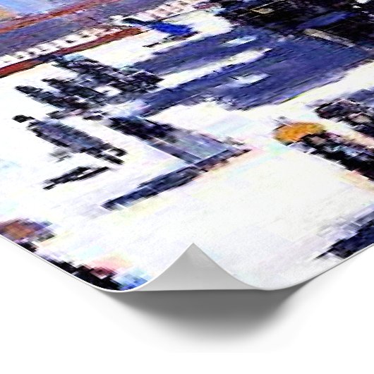 Monet - Saint Germain l'Auxerrois Poster (Ecke)