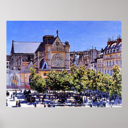 Monet - Saint Germain l'Auxerrois Poster (Vorne)