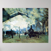Monet - Saint-Lazare Gare, Normandie Poster (Vorne)