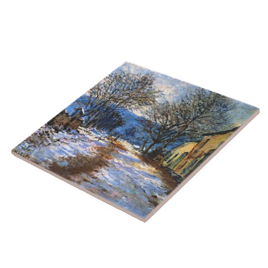 Monet - Schneeeffekt in Limetz, Fliese (Seite)