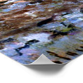 Monet - Schneeeffekt in Limetz Poster (Ecke)