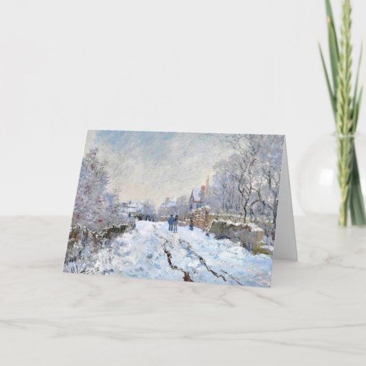 Monet - Schneeszene in Argenteuil (Vorderseite)