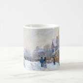 Monet - Schneeszene in Argenteuil Kaffeetasse (Mittel)