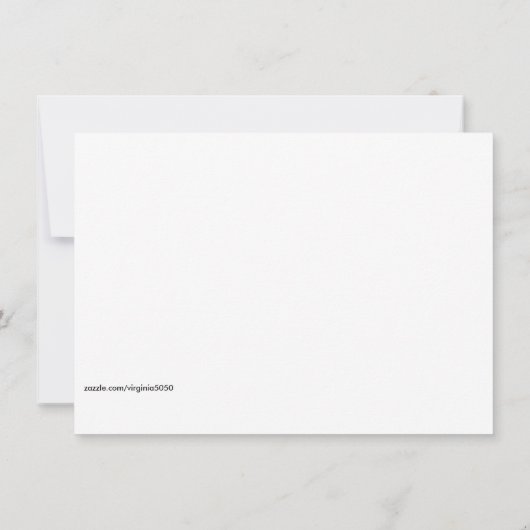 Monet - Schneeszene in Argenteuil Karte (Rückseite)