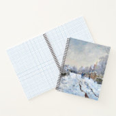 Monet - Schneeszene in Argenteuil Notizblock (Innenseite)
